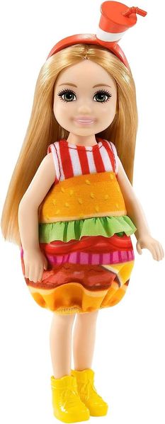 Кукла Барби Челси в костюме Бургера Barbie Club Chelsea Dress-Up Doll in Burger Costume GRP69 КБ0085 фото