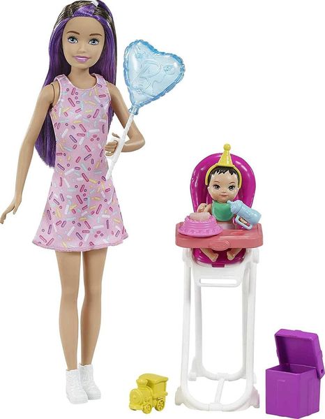 УЦЕНКА (Примятая коробка) Кукла Барби Кормление Скиппер Няня с малышом Barbie Skipper Babysitters GRP40 КБ0143 фото