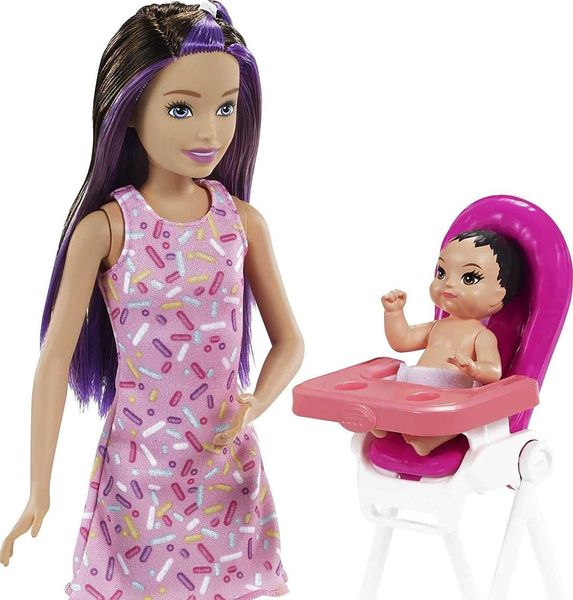 УЦЕНКА (Примятая коробка) Кукла Барби Кормление Скиппер Няня с малышом Barbie Skipper Babysitters GRP40 КБ0143 фото