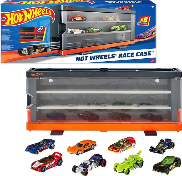 Набір Хот Вілс Кейс Дисплей Вітрина Race Case with 8 Toy Cars HFC89 ХВ0080 фото