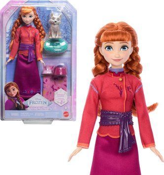 Кукла Анна и волченок Mattel Disney Frozen Anna Fashion Doll Wolf Cub Figure JFG17 КД0055 фото