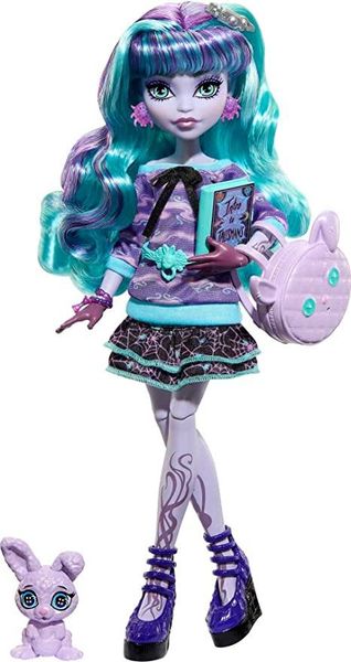 Лялька Монстер Хай Твайла Піжамна вечірка з вихованцем Monster High Creepover Party Twyla Doll HLP87 КМ0007 фото