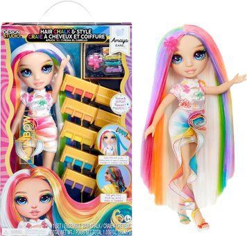 УЦІНКА (Прим'ята коробка) Лялька Рейнбоу Хай Амая Рейн Rainbow High Amaya Raine серії Hair Chalk & Style 526780 КР0020у фото