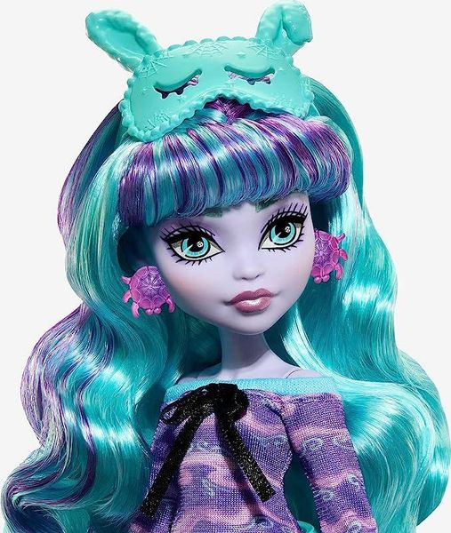 Лялька Монстер Хай Твайла Піжамна вечірка з вихованцем Monster High Creepover Party Twyla Doll HLP87 КМ0007 фото