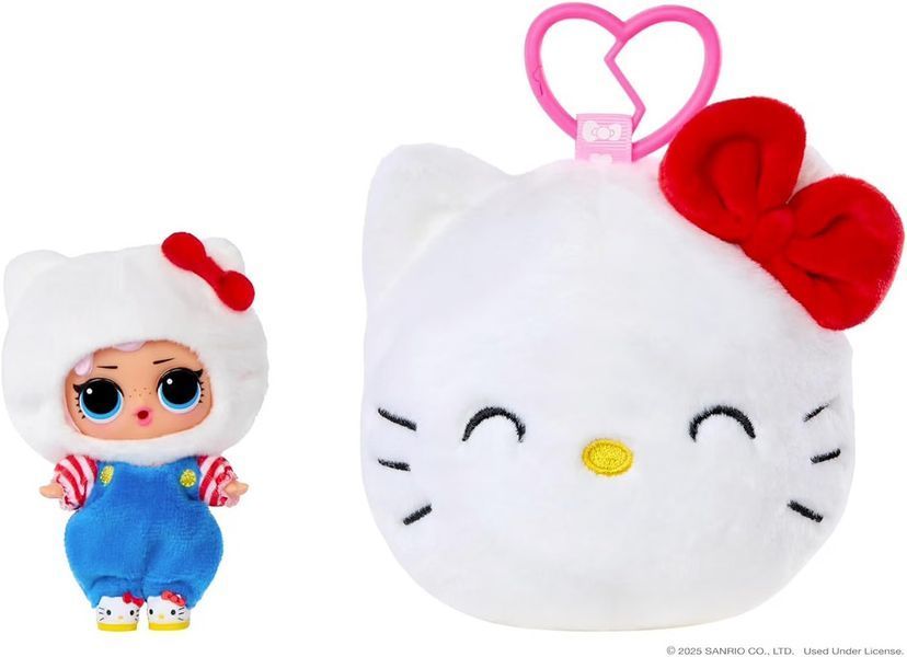 Лялька LOL Surprise Loves Hello Kitty and Friends Plush лол двостороння м'яка плюшева іграшка брелок 596608 ЛОЛ0070 фото