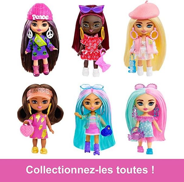 Лялька Mattel Barbie Extra Minis Brunette with Alien Sweater Dress HLN46 КБ0088 фото