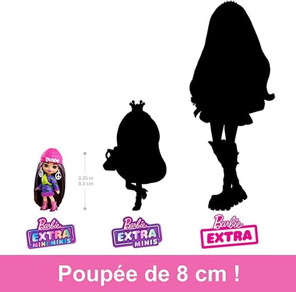 Лялька Mattel Barbie Extra Minis Brunette with Alien Sweater Dress HLN46 КБ0088 фото