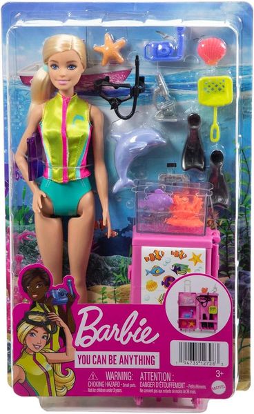 Ігровий набір лялька Барбі Морський біолог Barbie Marine Doll HMH26 КБ0180 фото