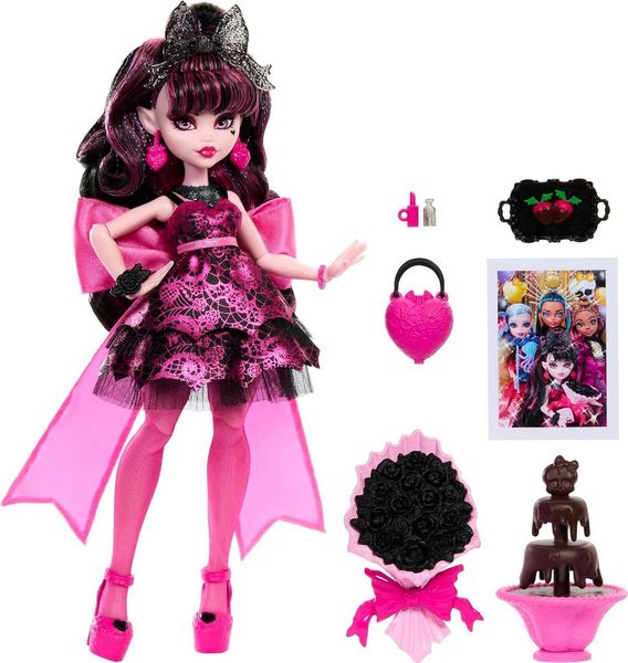 Кукла Mattel Монстер Хай Дракулаура Monster High Draculaura Ball Party HNF68 КМ0015 фото