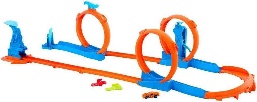 УЦІНКА (Прим'ята коробка) Трек Hot Wheels Track Creator Потрійна петля JDW39 ХВ0074у фото