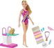 УЦІНКА (Примʼята коробка) Лялька Барбі Чемпіон із плавання Barbie Dreamhouse Adventures Swim 'n Dive Doll GHK23 КБ0092 фото 2