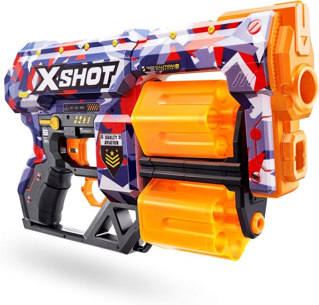 Швидкострільний бластер X-Shot Skins Dread Blaster with 24 Darts - Malice Skin by ZURU 193052061973 ХС0005 фото