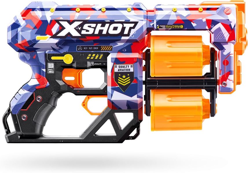 Швидкострільний бластер X-Shot Skins Dread Blaster with 24 Darts - Malice Skin by ZURU 193052061973 ХС0005 фото