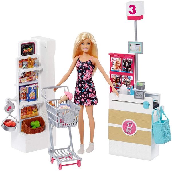 Барбі в супермаркеті Barbie Supermarket Set, Blonde Mattel(FRP01) КБ0218 фото