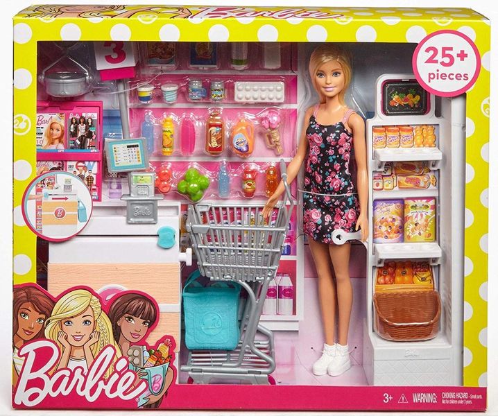 Барбі в супермаркеті Barbie Supermarket Set, Blonde Mattel(FRP01) КБ0218 фото