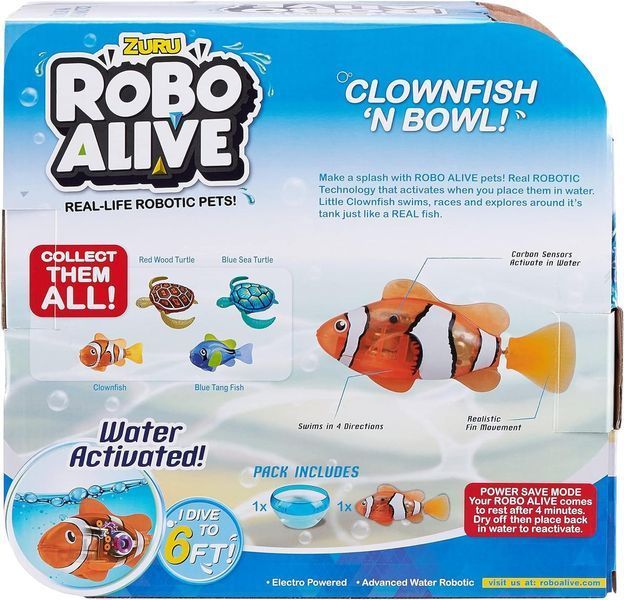 УЦІНКА (Прим'ята коробка) Роботизована іграшка Robo Alive Роборибка в акваріумі 7126 РА0005у фото