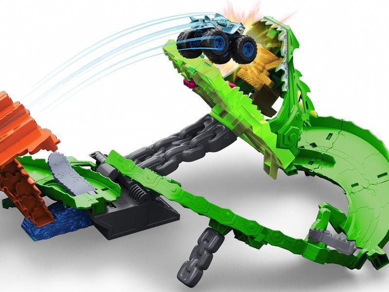 Игровой набор Hot Wheels Monster Trucks Драконичьи гонки с машинками JFR06 ХВ0065 фото