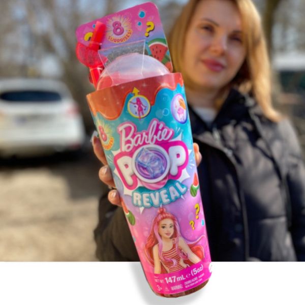 УЦІНКА (Прим'ята коробка) Лялька Barbie Pop Reveal & Accessories Watermelon Crush Scent HNW43 КБ0006 фото