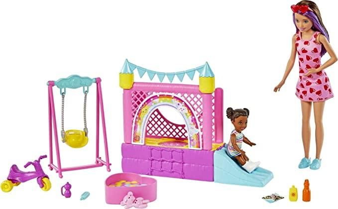 Ігровий набір Barbie Skipper Babysitters Bounce House з лялькою Skipper Babysitter (HHB67) КБ0187 фото