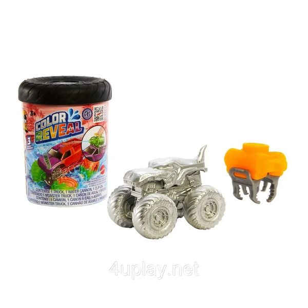 Машинка Хот Вілс Монстр Трак 1:64 Міняюча Колір Hot Wheels Color Reveal Truck HJF39 ХВ0011 фото