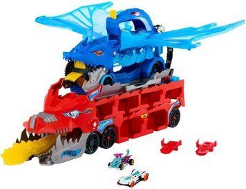 Ігровий набір Hot Wheels City Транспортер-трансформер Два дракони JBM72 ХВ0073 фото