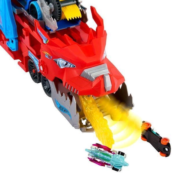 Ігровий набір Hot Wheels City Транспортер-трансформер Два дракони JBM72 ХВ0073 фото