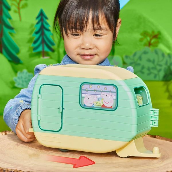 УЦІНКА (Прим'ята коробка) Ігровий набір Пеппа Peppa Pig Caravan Playset with 3 Figures and 6 Accessories F8863 КД0039у фото