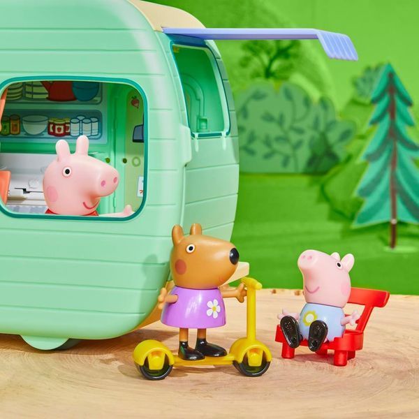 УЦІНКА (Прим'ята коробка) Ігровий набір Пеппа Peppa Pig Caravan Playset with 3 Figures and 6 Accessories F8863 КД0039у фото