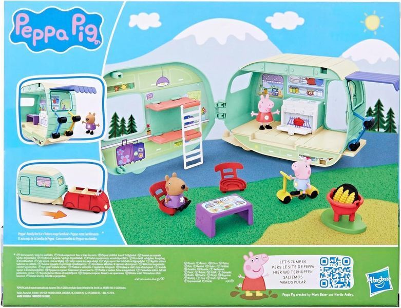 УЦІНКА (Прим'ята коробка) Ігровий набір Пеппа Peppa Pig Caravan Playset with 3 Figures and 6 Accessories F8863 КД0039у фото