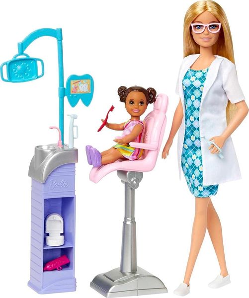 Ігровий набір Барбі Дантист Блонда Barbie Careers Dentist HKT69 КБ0019 фото