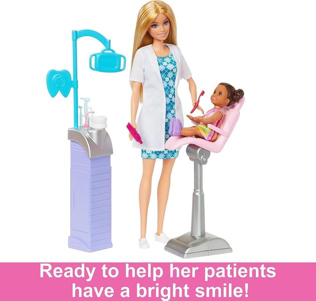 Ігровий набір Барбі Дантист Блонда Barbie Careers Dentist HKT69 КБ0019 фото