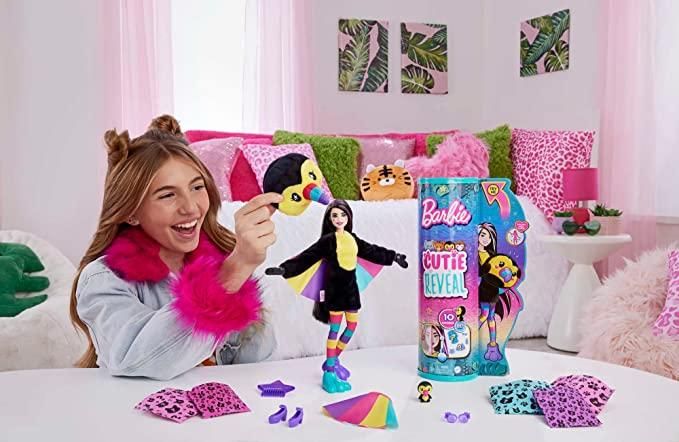 УЦІНКА (Прим'ята коробка) Barbie Toucan Plush Costume Друзі з джунглів Cutie Reveal Тукан HKR00 КБ0050 фото