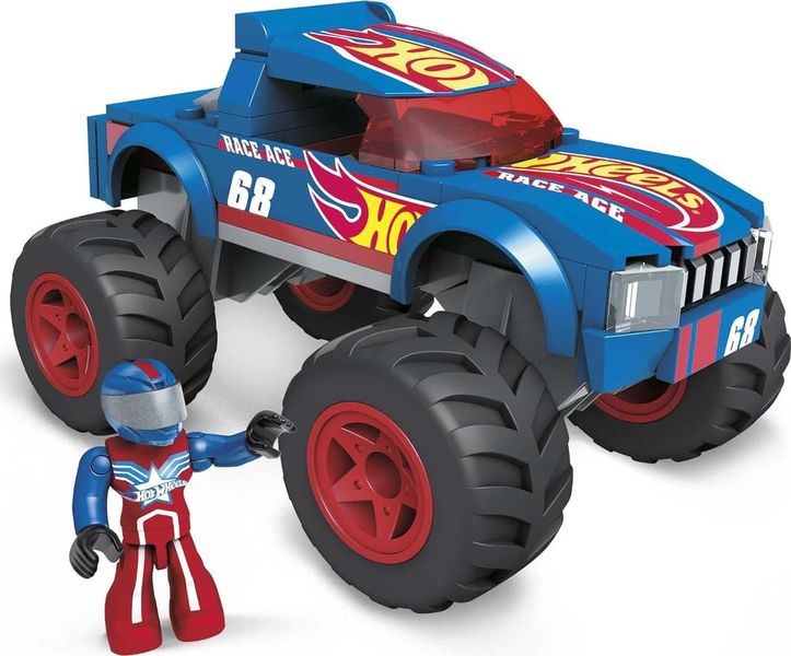 Іграшка конструктор Хот Уїлс Мега Hot Wheels Mega Race Ace Monster Truck Building Set HDJ93 ХВ0013 фото