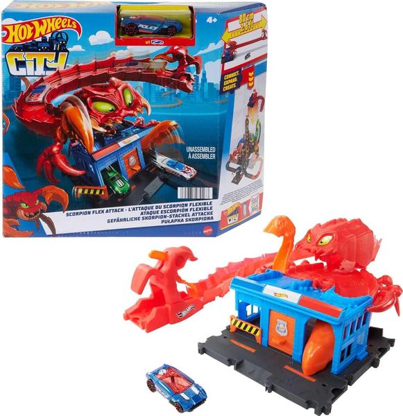 Трек Хот Вилс Атака Скорпиона Hot Wheels Toy Car Track HDR32 ХВ0124 фото