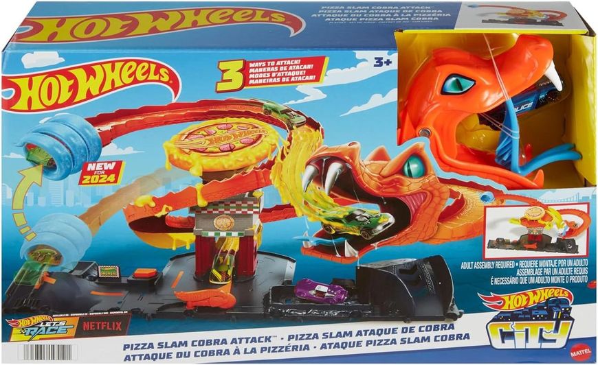 Ігровий набір Hot Wheels Pizza Slam Cobra Attack Атака Кобри HTN81 ХВ0018 фото