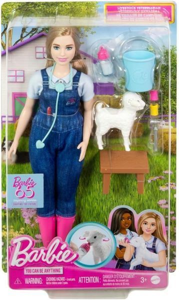 УЦЕНКА (Примятая коробка) Кукла Барби ветеринарная ферма Barbie Farm Veterinarian HRG42 КБ0012у фото