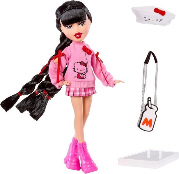 Лялька Bratz x Hello Kitty Jade Sanrio Fashion Doll Братц з аксесуарами 595670 БЦ0036 фото