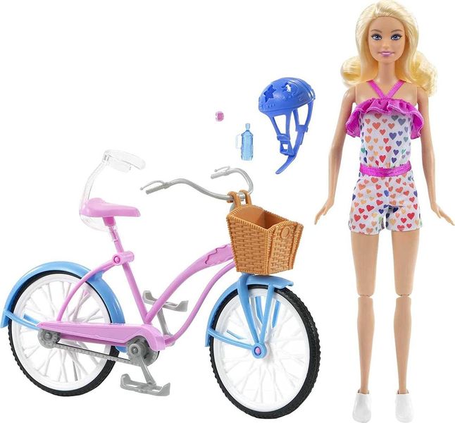 Лялька Барбі та велосипед Barbie Doll and Bike Playset HBY28 КБ0117 фото