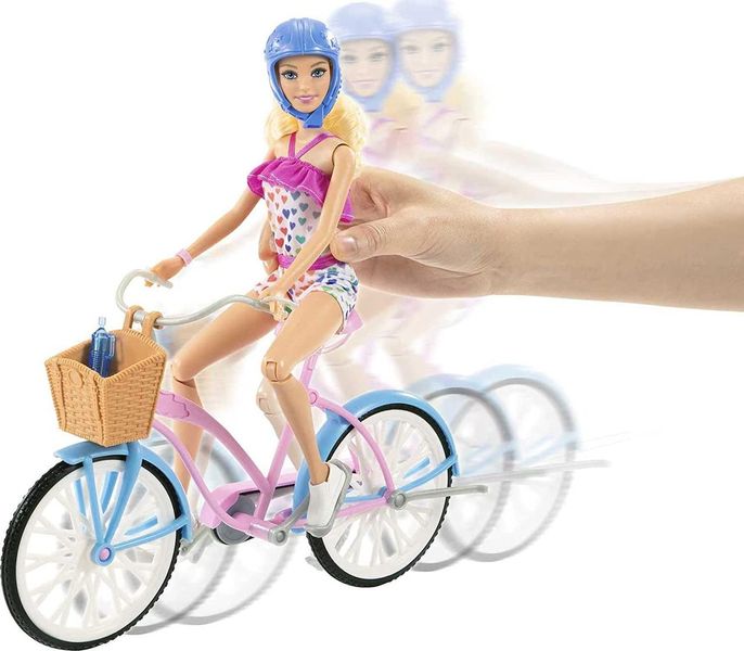 Лялька Барбі та велосипед Barbie Doll and Bike Playset HBY28 КБ0117 фото