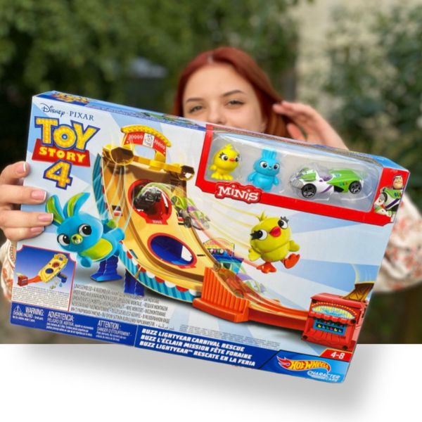 Ігровий набір Hot Wheels Історія іграшок 4 Disney Pixar Toy Story Buzz Lightyear Carnival Rescue GCP24 ТД0008 фото