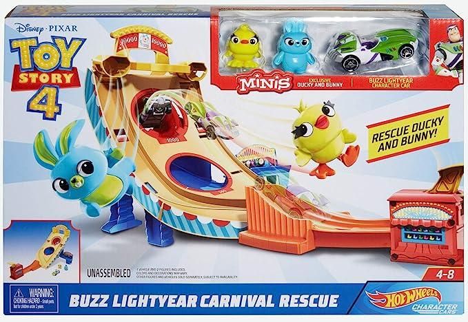 Ігровий набір Hot Wheels Історія іграшок 4 Disney Pixar Toy Story Buzz Lightyear Carnival Rescue GCP24 ТД0008 фото