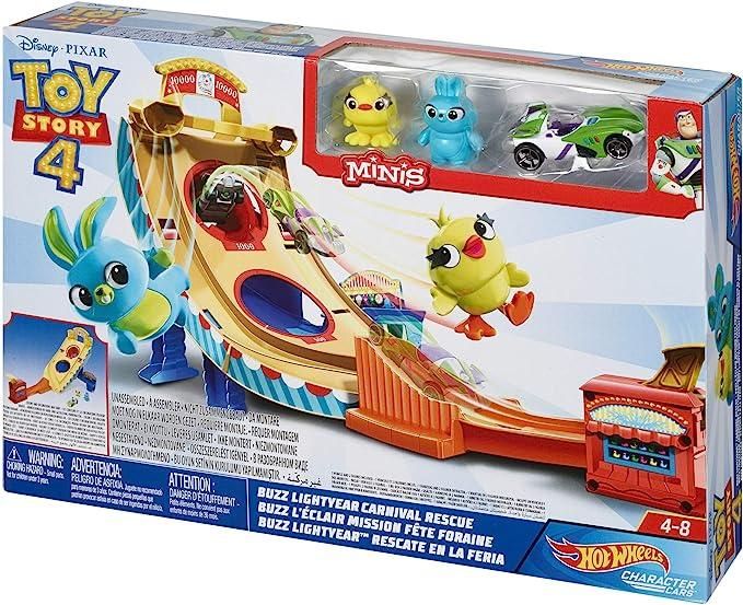 Ігровий набір Hot Wheels Історія іграшок 4 Disney Pixar Toy Story Buzz Lightyear Carnival Rescue GCP24 ТД0008 фото