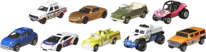 Набор машинок Matchbox масштабе 1:64 з 9 штук X7111 ТД0012 фото