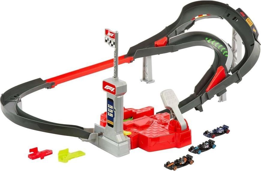 Набор Hot Wheels Трасса для гонки Формулы 1 JDY15 ХВ0077 фото