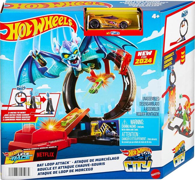 Автотрек Hot Wheels Неймовірна атака кажана HTN78 ХВ0026 фото