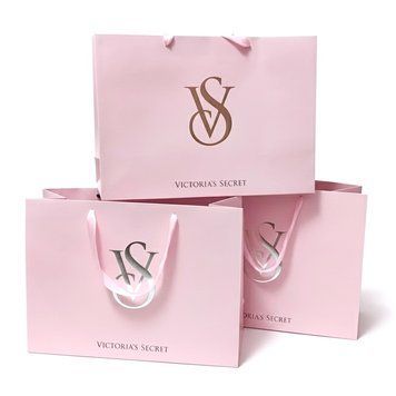 *25 шт* Пакет великий XL рожевий Victoria's Secret ОПТ 410х300х150 мм ВС04029_25 фото